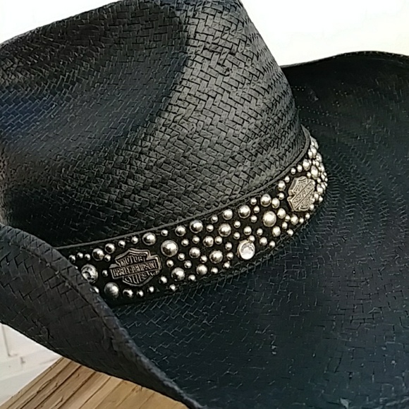 Harley-Davidson Other - Harley Davidson Black Cowboy Hat